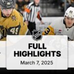 NHL Highlights | Penguins vs. Golden Knights | March 07, 2025
