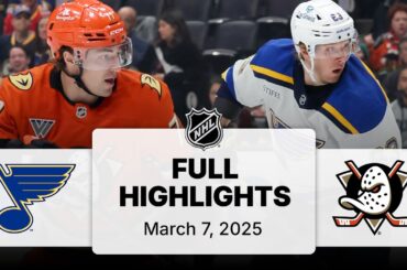 NHL Highlights | Blues vs. Ducks | March 07, 2025