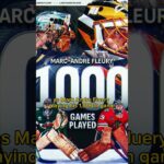 Marc Andre Fleury Just Played in His 1000th Game! #nhl