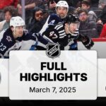 NHL Highlights | Jets vs. Devils | March 07, 2025