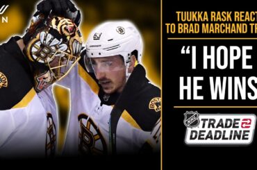 Tuukka Rask Reacts To Bruins Trading Brad Marchand To Panthers