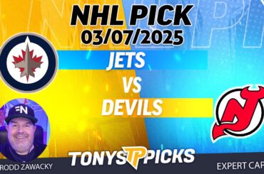 Winnipeg Jets vs New Jersey Devils 3/7/25 NHL Pick Prediction