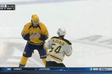 Adam McQuaid vs Derek Grant