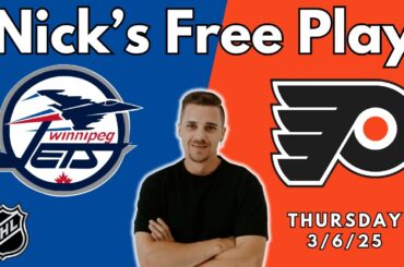 NHL Pick - Winnipeg Jets vs Philadelphia Flyers Prediction, 3/6/2025 Best Bets, Odds & Betting Tips