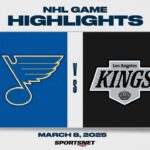 NHL Highlights | St. Louis Blues vs. Los Angeles Kings - March 8, 2025