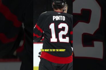 Shane Pinto Does The Timmy Stutzle Baseball Swing 😂