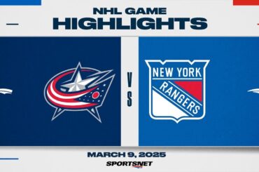 NHL Highlights | Blue Jackets vs. Rangers - March 9, 2025