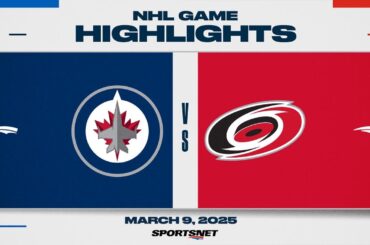 NHL Highlights | Jets vs. Hurricanes - March 9, 2025