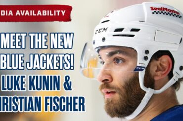 MEET THE NEW BLUE JACKETS! Luke Kukin and Christian Fischer 🤩 | Media Availability
