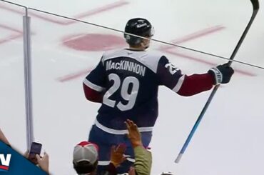 Nathan MacKinnon Picks Up 1,000th Career Point With Assist On Artturi Lehkonen goal