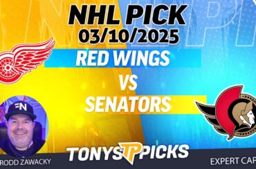 Detroit Red Wings vs Ottawa Senators 3/10/25 NHL Pick Prediction