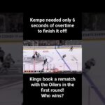 Adrian Kempe scores game winning goal only 6 seconds into overtime! #kings #blackhawks