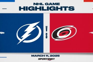 NHL Highlights | Lightning vs. Hurricanes - March 11, 2025
