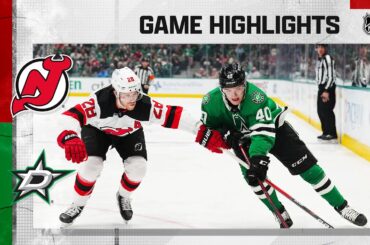 Devils @ Stars 4/9 | NHL Highlights 2022