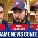Will Borgen, Mika Zibanejad and Braden Schneider comment on Rangers tough 2-1 loss at Winnipeg | SNY