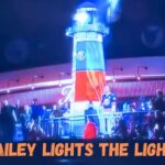 Josh Bailey lights the lighthouse at the New York Islanders season opener - October 2024