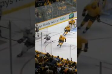 Bone rattling hit by Justin Barron!! #Smashville #NovaScotia #Barron #MaritimeHockey