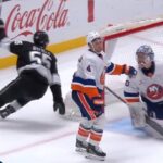 Kings' Quinton Byfield Buries Shorthanded Goal After Tony DeAngelo's Stick Explodes