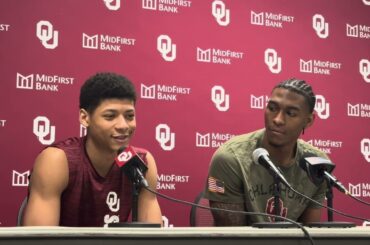 OU Basketball: Jeremiah Fears and Jalon Moore (pre-SEC Tournament)