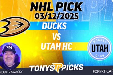 Anaheim Ducks vs Utah Hockey Club 3/12/25 NHL Pick Prediction