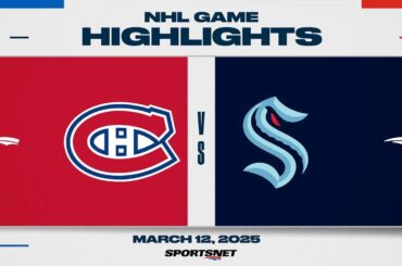 NHL Highlights | Canadiens vs. Kraken - March 12, 2025