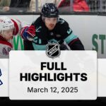 NHL Highlights | Canadiens vs. Kraken | March 12, 2025