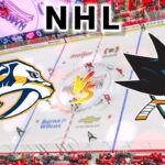 Nashville Predators vs San Jose Sharks | 2025 NHL Live Play by Play Score