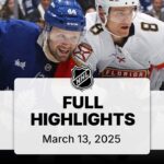 NHL Highlights | Panthers vs. Maple Leafs | March 13, 2025