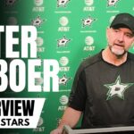 Peter DeBoer Discusses Dallas Stars vs. Winnipeg Jets Matchup, Mikko Rantanen Line Combinations