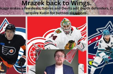 Huge NHL Trade: Mrazek heads to Detroit, Brannstrom moved, CBJ adds Kunin to bottom six + more.