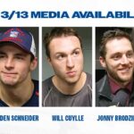 NYR at MIN: Braden Schneider, Will Cuylle  & Jonny Brodzinski Postgame Availability | Mar. 13, 2025