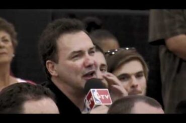 Comedian Makes Blake Griffin Laugh in PostGame