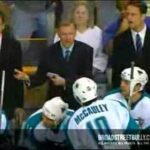 Joe Thornton hitting Hal Gill