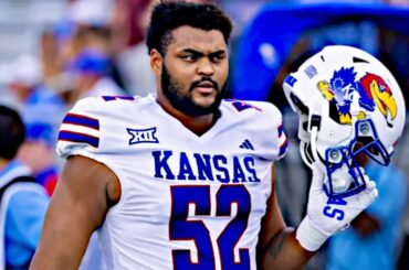Logan Brown College Football Highlights💥| Kansas Tackle | NFL Draft Film
