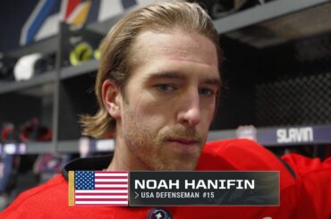 Noah Hanifin 4Nations Pregame 2/20: Can't Wait For The Puck To Drop