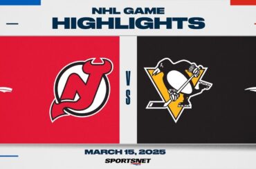 NHL Highlights | Devils vs. Penguins - March 15, 2025