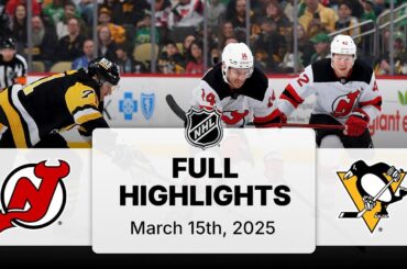 NHL Highlights | Devils vs. Penguins - March 15, 2025