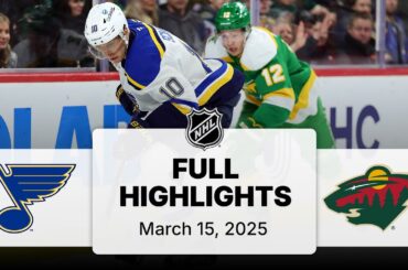 NHL Highlights | Blues vs. Wild - March 15, 2025