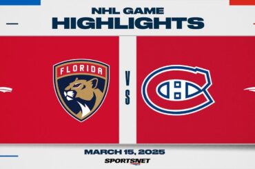NHL Highlights | Panthers vs. Canadiens - March 15, 2025