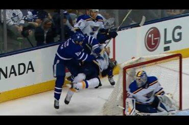 Gotta See It: Matt Martin drops the gloves after crushing hit on Kyle Brodziak