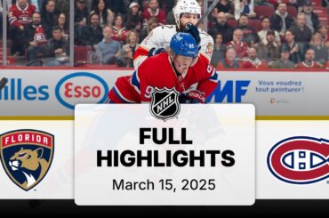 NHL Highlights | Panthers vs. Canadiens - March 15, 2025