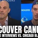Rick Tocchet & Tyler Myers Respond to Jason Dickinson Hit, Blackhawks vs. Canucks, Elias Pettersson
