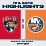 NHL Highlights | Panthers vs. Islanders - March 16, 2025