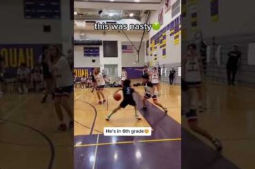 He’s playing against 8th graders… #madehoops #basketball #aau #middleschool #eybl #hooper