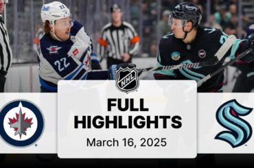 NHL Highlights | Jets vs. Kraken | March 16, 2025