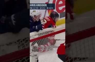 Brady Tkachuk Crushes Drew Doughty Into The Glass
