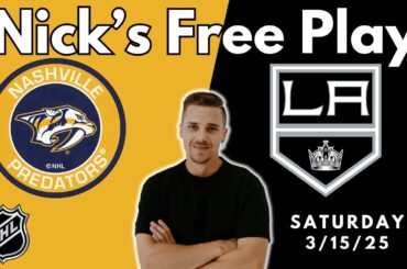NHL Pick - Nashville Predators vs Los Angeles Kings Prediction, 3/15/2025 Free Best Bets & Odds