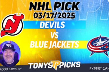 New Jersey Devils vs Columbus Blue Jackets 3/17/25 NHL Pick Prediction