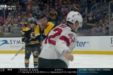 Jeremy Lauzon vs Nathan Bastian