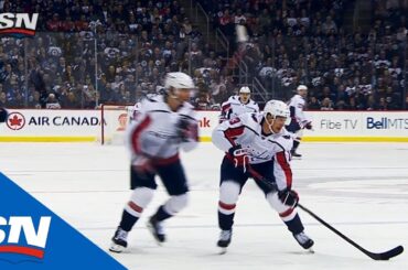 Jakub Vrana's Wicked Shot Beats Connor Hellebuyck High Blocker Side